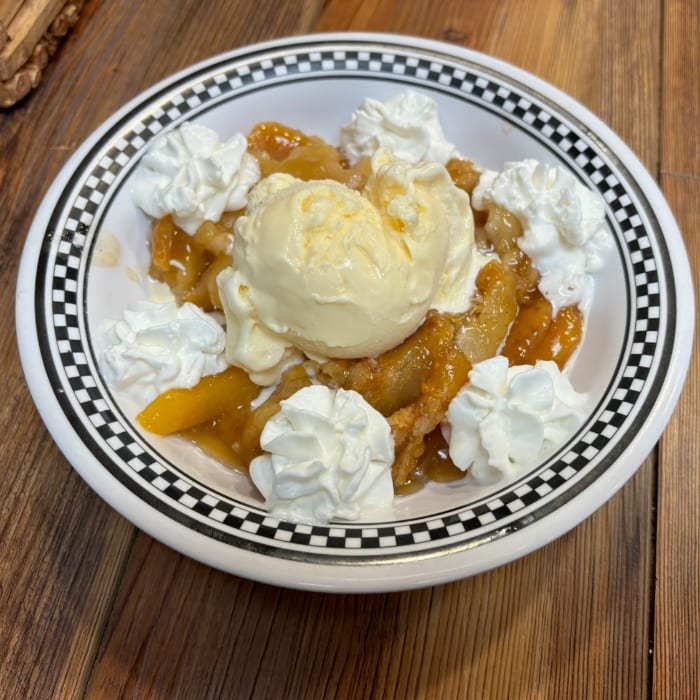 Peach Cobbler.